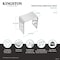 Kingston Brass Shower Seats 16.56 L, Solid Surface White Stone, Matte White KBSSA17916 - alternate 4